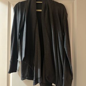 Athleta charcoal grey Open Front Cardigan